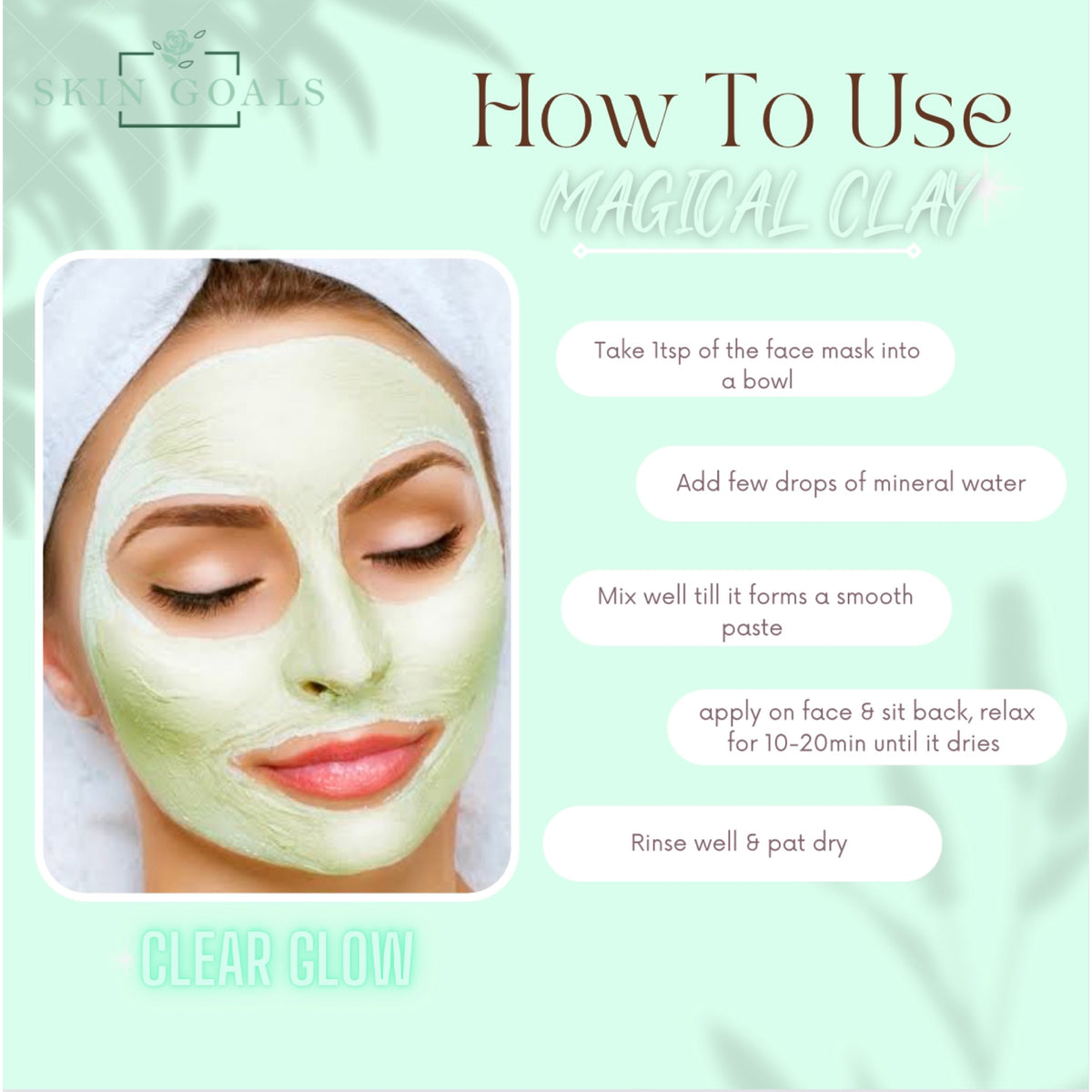 Magical clay facemask