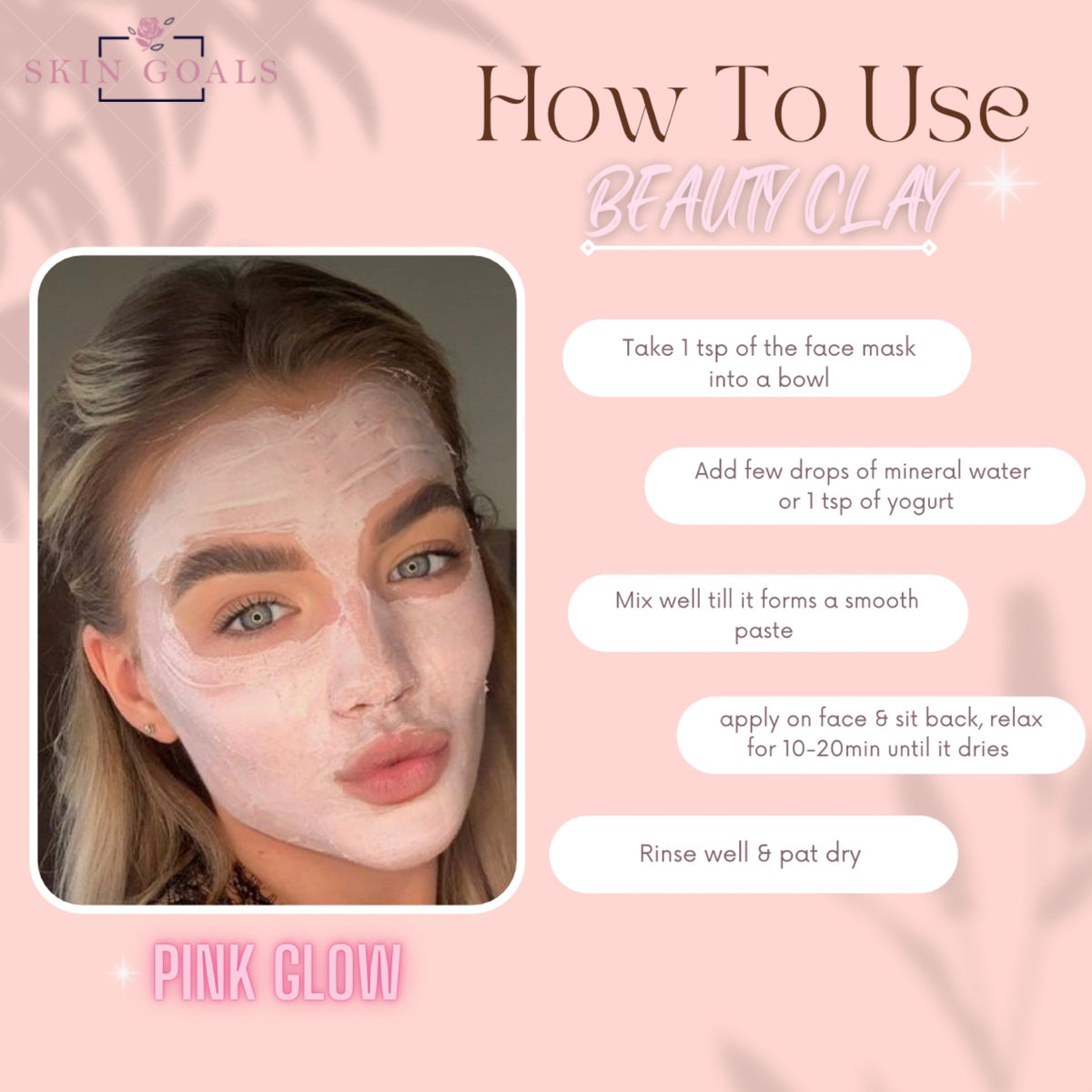 Beauty clay facemask