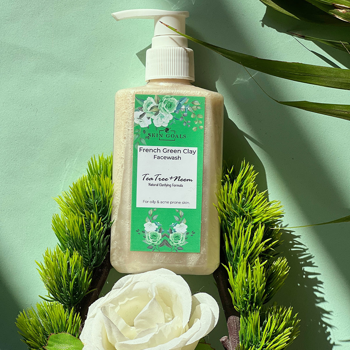 French green clay facewash